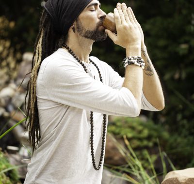 Man Drinking Plant Medicine